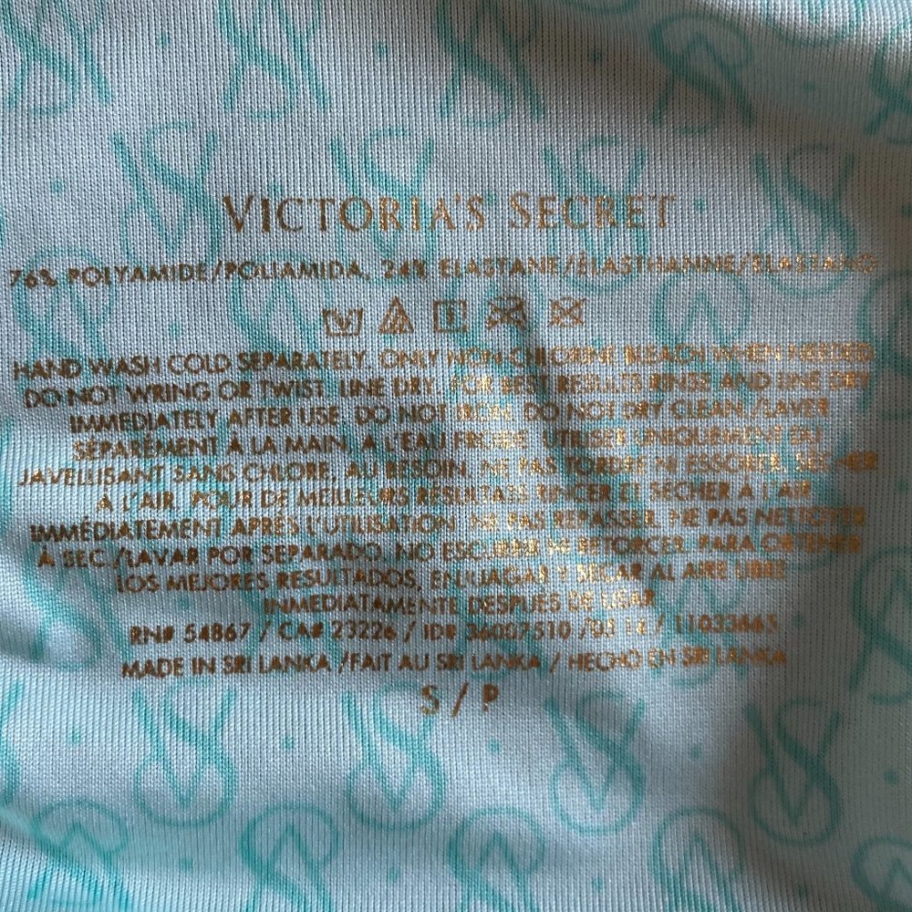 Victoria's Secret Pastel Pattern Bikini Bottoms S - Picture 4 of 5